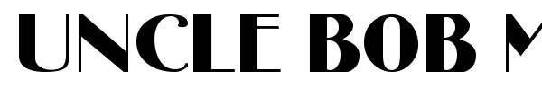 Uncle Bob MF font preview